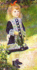 Auguste Renoir : Petite Fille  l'arrosoir, 1876.